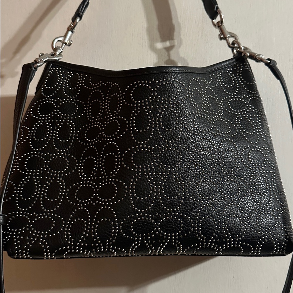 Coach Laurel Shoulder Bag With Signature Rivets CX258